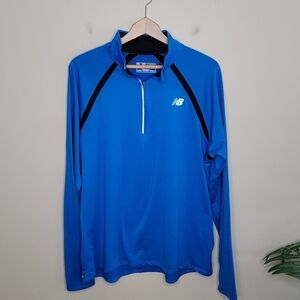 New Balance | Mens Blue Quarter Zip Pullover Top Size XL